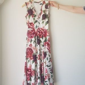 New Collection D&G Peony-Print Silk dress